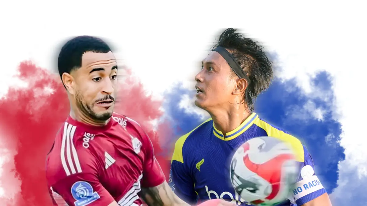 BANGKIT ATAU TENGGELAM: Kematangan Johan Ahmat Farizi (atas) dibutuhkan Arema FC untuk meredam barisan penyerang PSM Makassar yang dikomandoi Alex Tanque.&nbsp;