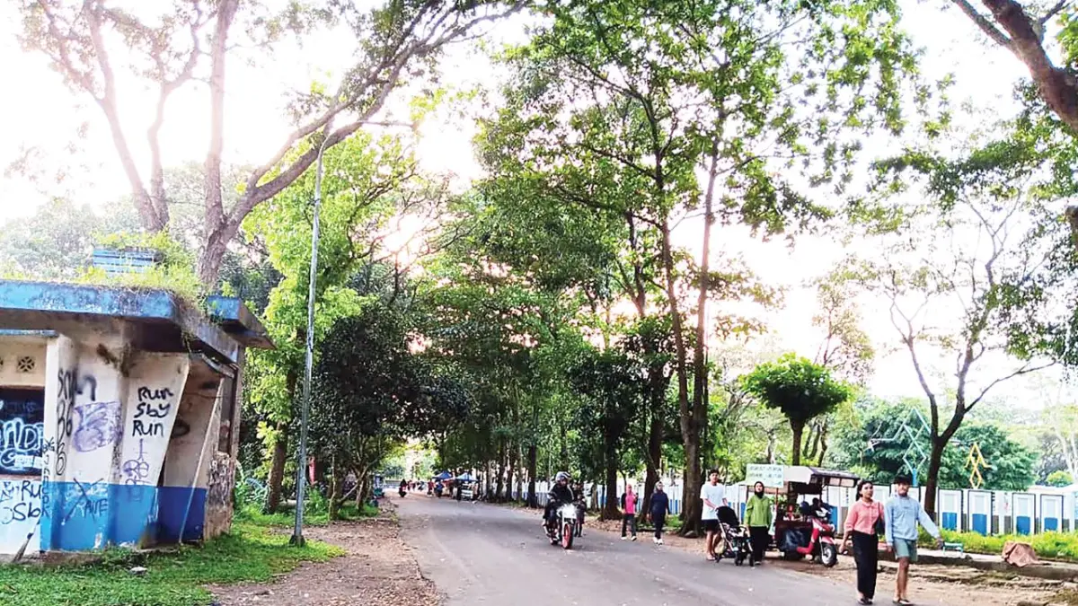 Akses menuju stadion kanjuruhan, Kepanjen.