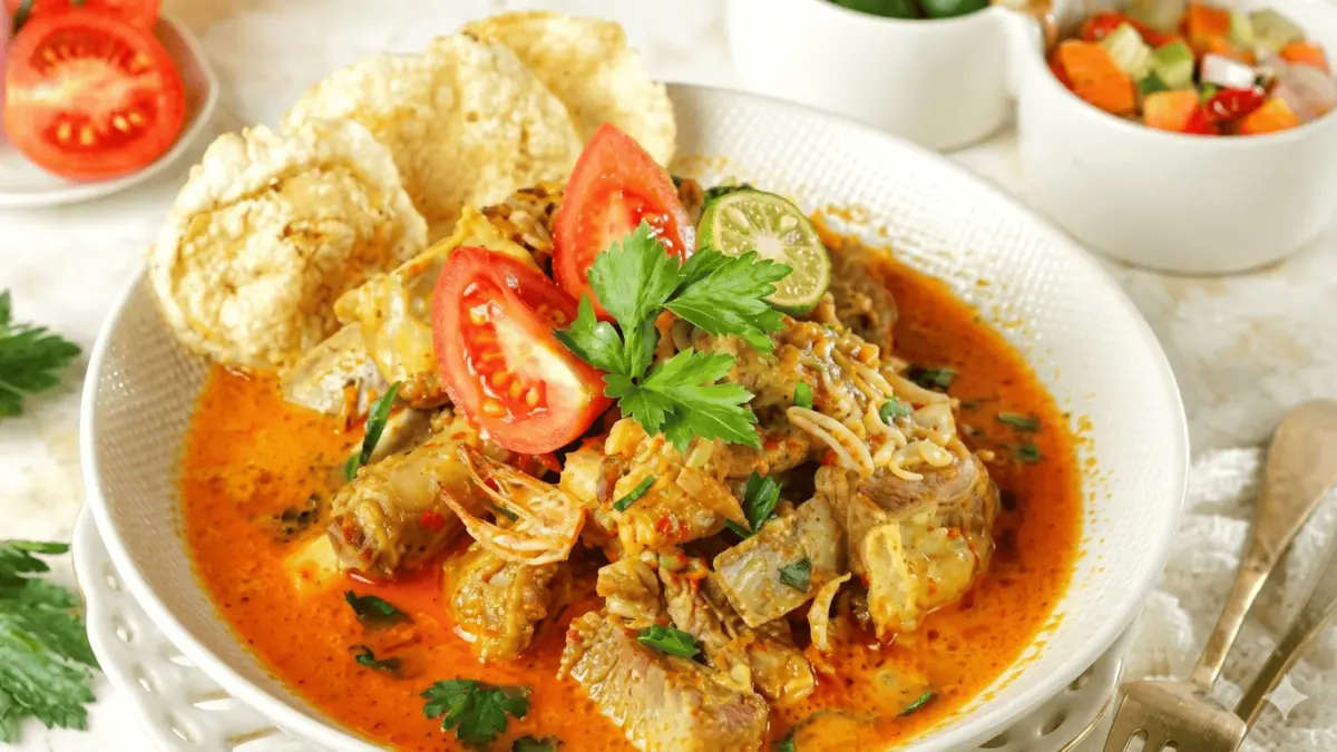 Semangkuk gulai tangkar yang kaya rempah dengan kuah kental. (Maggi / Google)