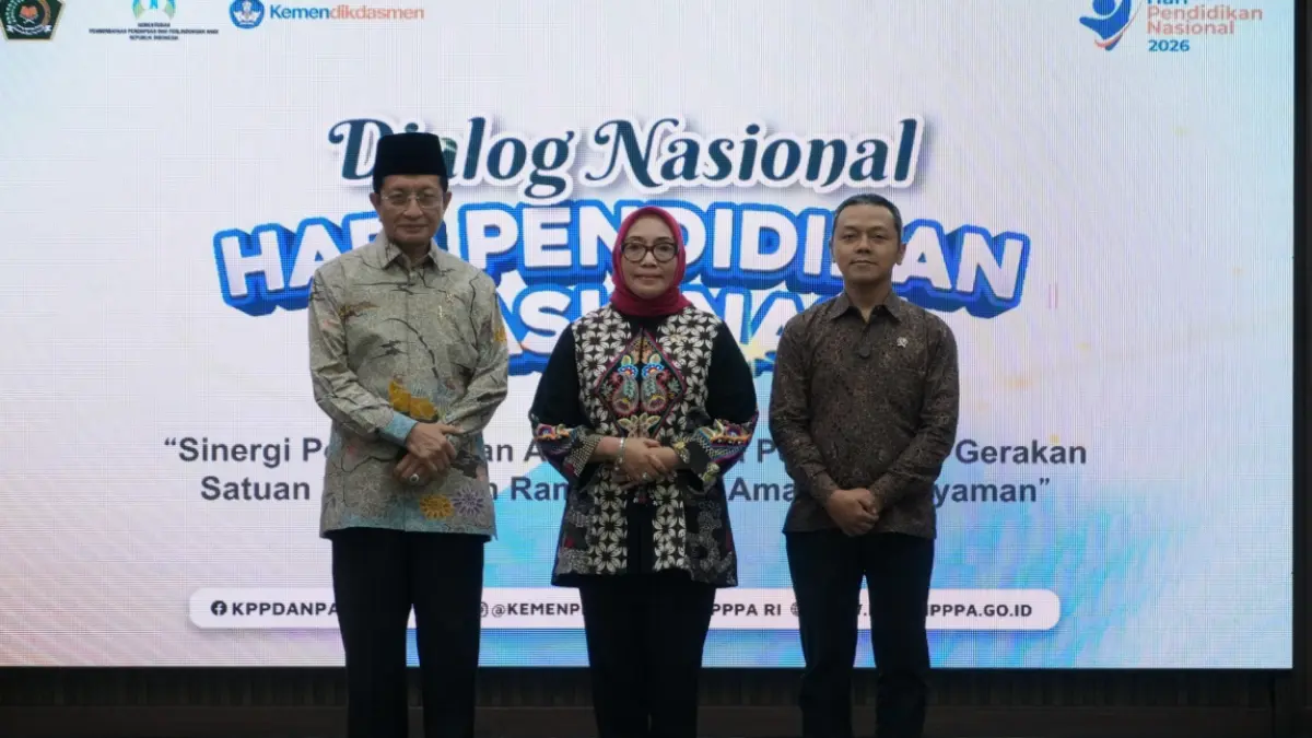 SINERGI 3 MENTERI: Kemendikdasmen, Kemenag, dan KemenPPPA mendukung penuh program Budaya Sekolah Aman dan Nyaman. (Dok. Kemendikdasmen)