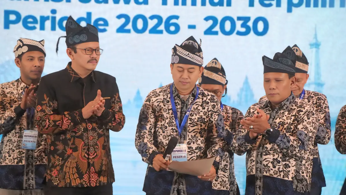 TANGGUNG JAWAB: Priyo Sudibyo, SE, S.Sos, MM resmi terpilih sebagai Ketua PD PERPAMSI Jawa Timur periode 2026-2030.