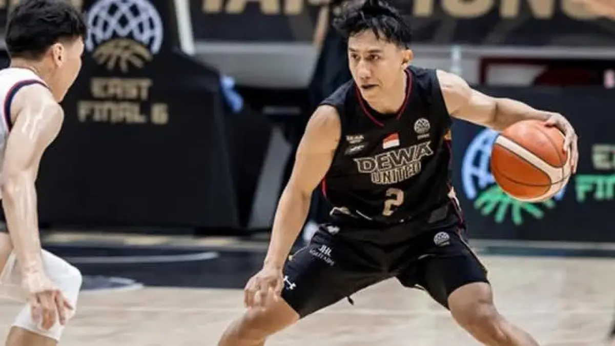 Dewa United Banten vs Chinggis Broncos – Final BCL Asia-East 2026. Kemenangan telak 95-53 memastikan Dewa United keluar sebagai juara. (Instagram @dewautdbc)