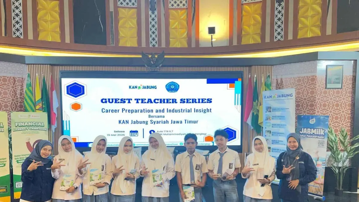 INOVATIF: Program KAN Jabung Go to School yang digelar di SMK Muhammadiyah 7 Gondanglegi.
