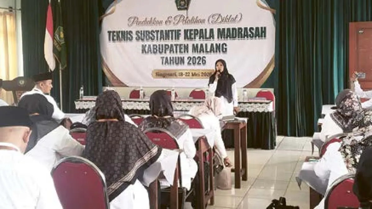 ANTUSIAS: Kepala Madrasah mengikuti Diklat Teknis Substantif yang diselenggarakan KKMI Kabupaten Malang di MA Al Maarif Singosari pada 18–22 Mei.