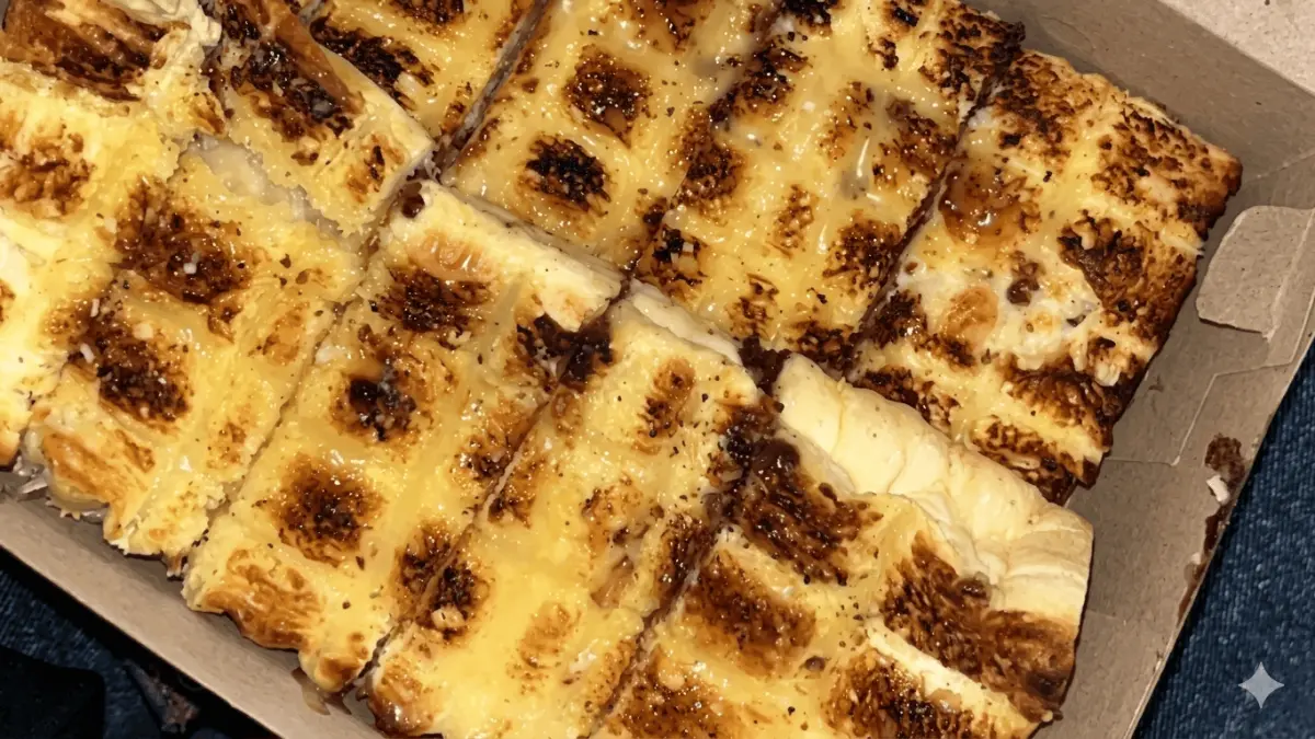 Roti bakar viral di Malang dengan topping melimpah. (Aisyah Harini Santi)