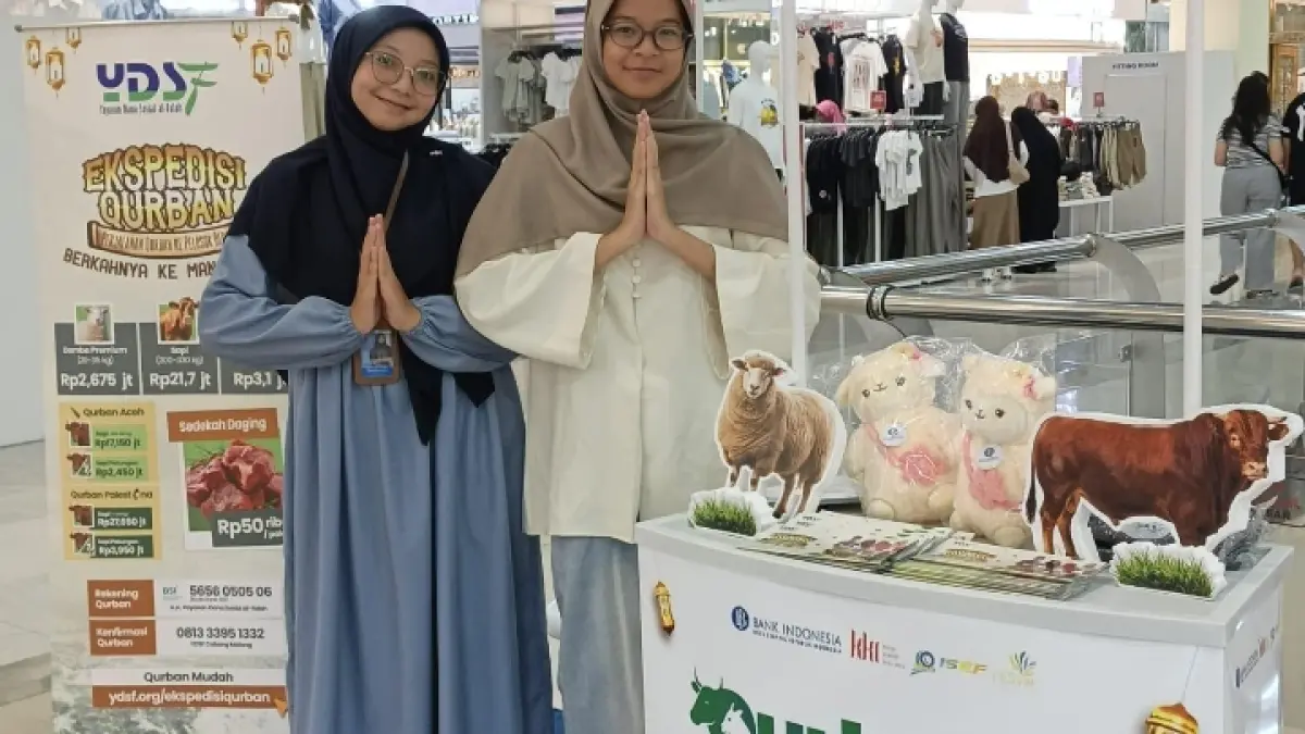 INOVATIF: Program Gerai Qurbania yang digagas YDSF bersama Bank Indonesia di Matos, pada 16-17 Mei serta 23 Mei, lalu.