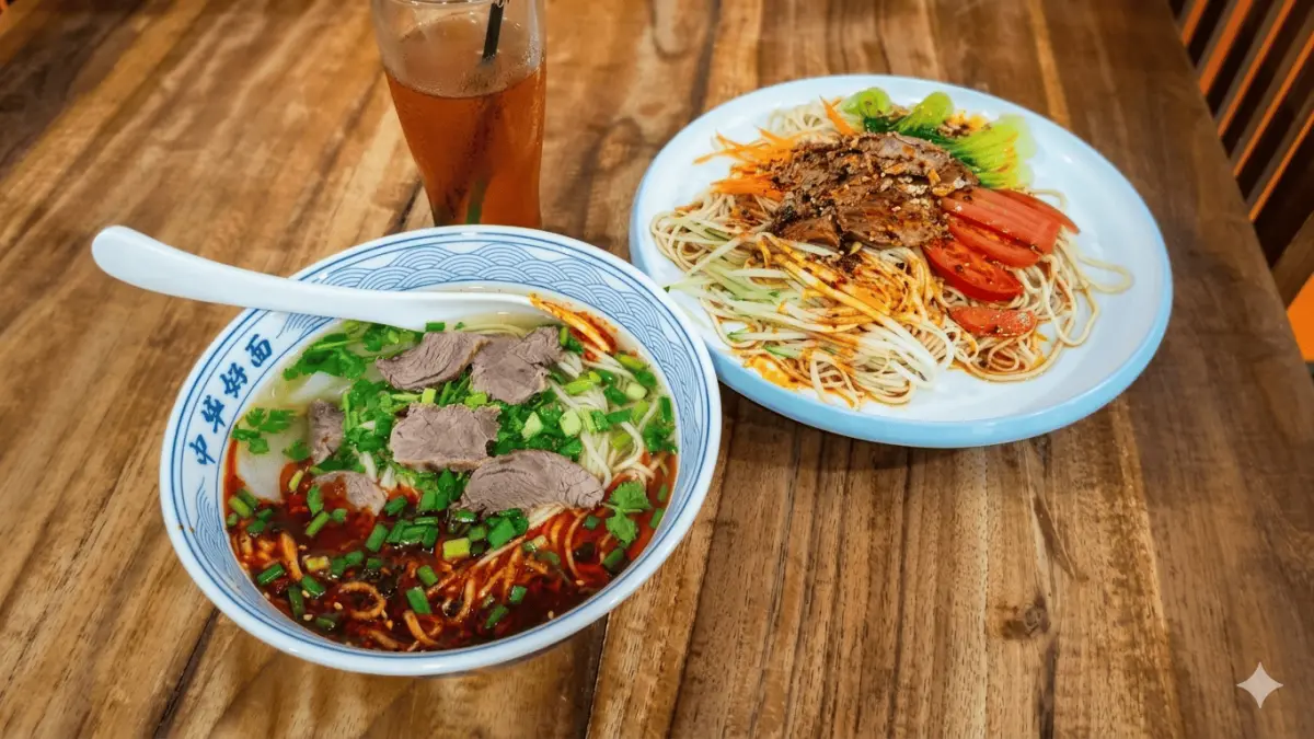 Hidangan mie kuah dengan daging sapi dalam mangkuk. (Alfin Nugraha Putra / Google Maps)