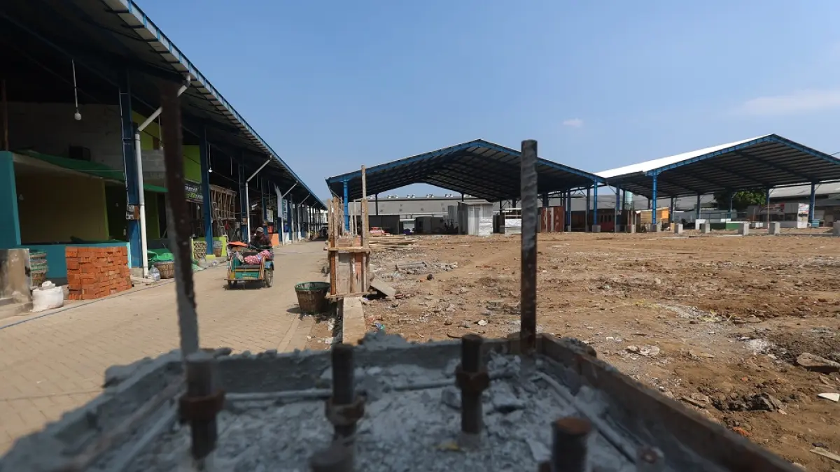 Area relokasi di kawasan Pasar Induk Gadang (PIG) Malang (DARMONO/RADAR MALANG)