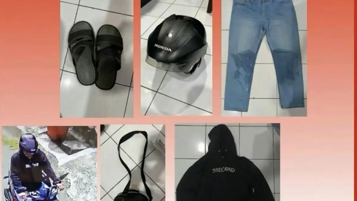 Barang bukti yang dipakai maling jok motor. (Humas Polresta Malang Kota)