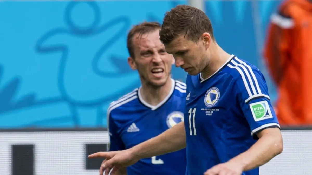 BOSNIA DAN HERZEGOVINA: Saat Melawan Iran di Piala Dunia 2014 Brasil (Sumber: Istimewa).