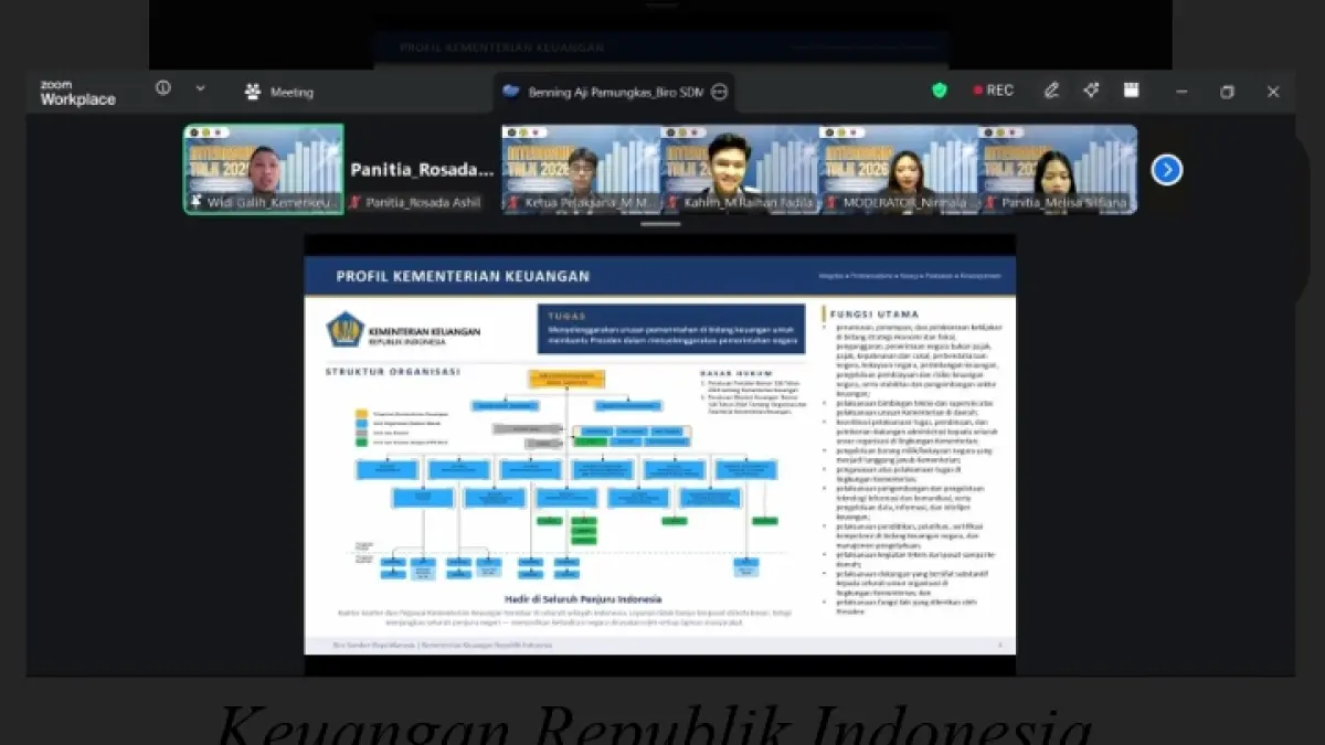 CERMAT: Pemaparan Materi oleh Widi Galih Anggara, S.E., M.S.M.dari Kementerian Keuangan Republik Indonesia.