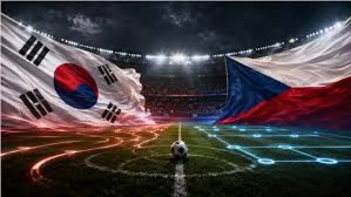 Pertandingan Korea Selatan melawan Ceko (Sumber: Lintas Priangan)