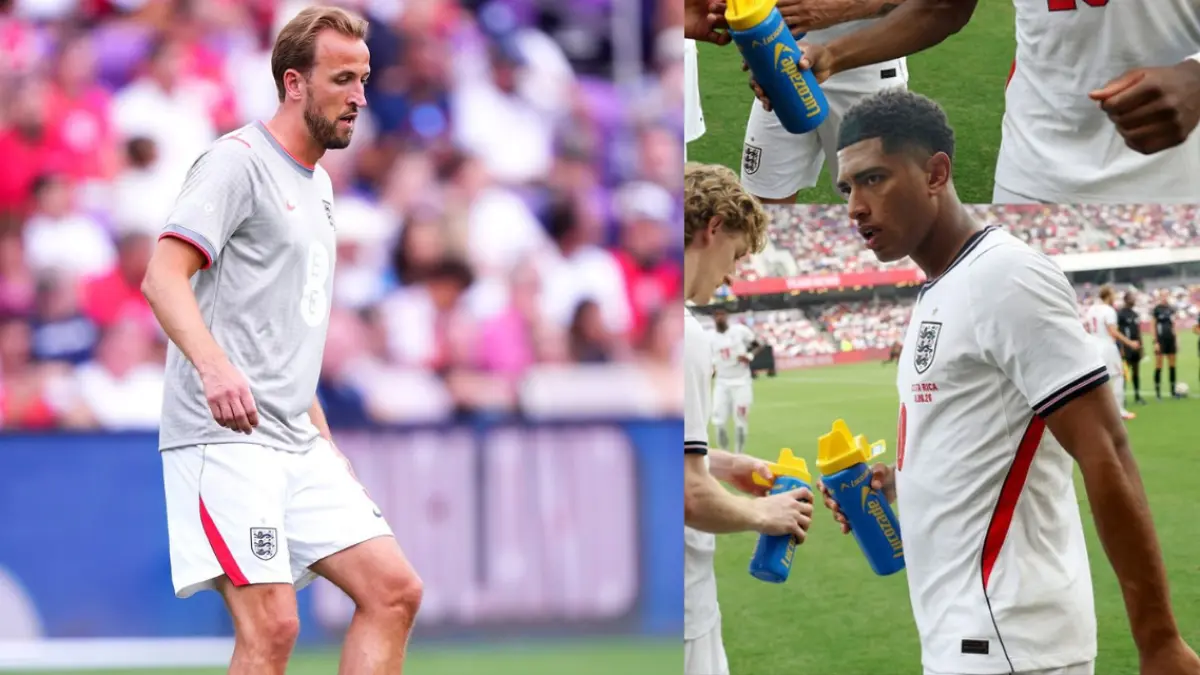 Harry Kane dan Jude Bellingham kemalingan sepatunya (instagram/england)
