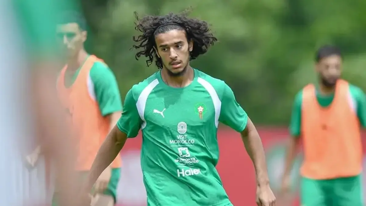 BANYAK PEMINAT: Ayyoub Bouaddi saat berlatih bersama Timnas Maroko.