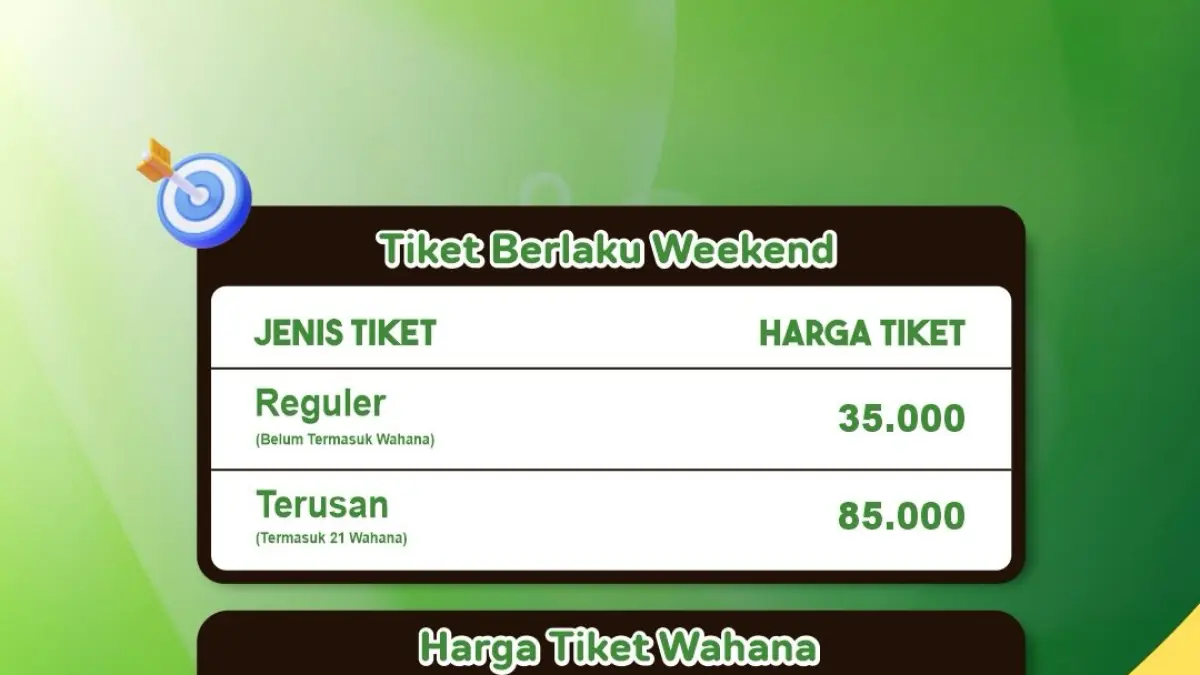 Harga tiket terusan lebih murah