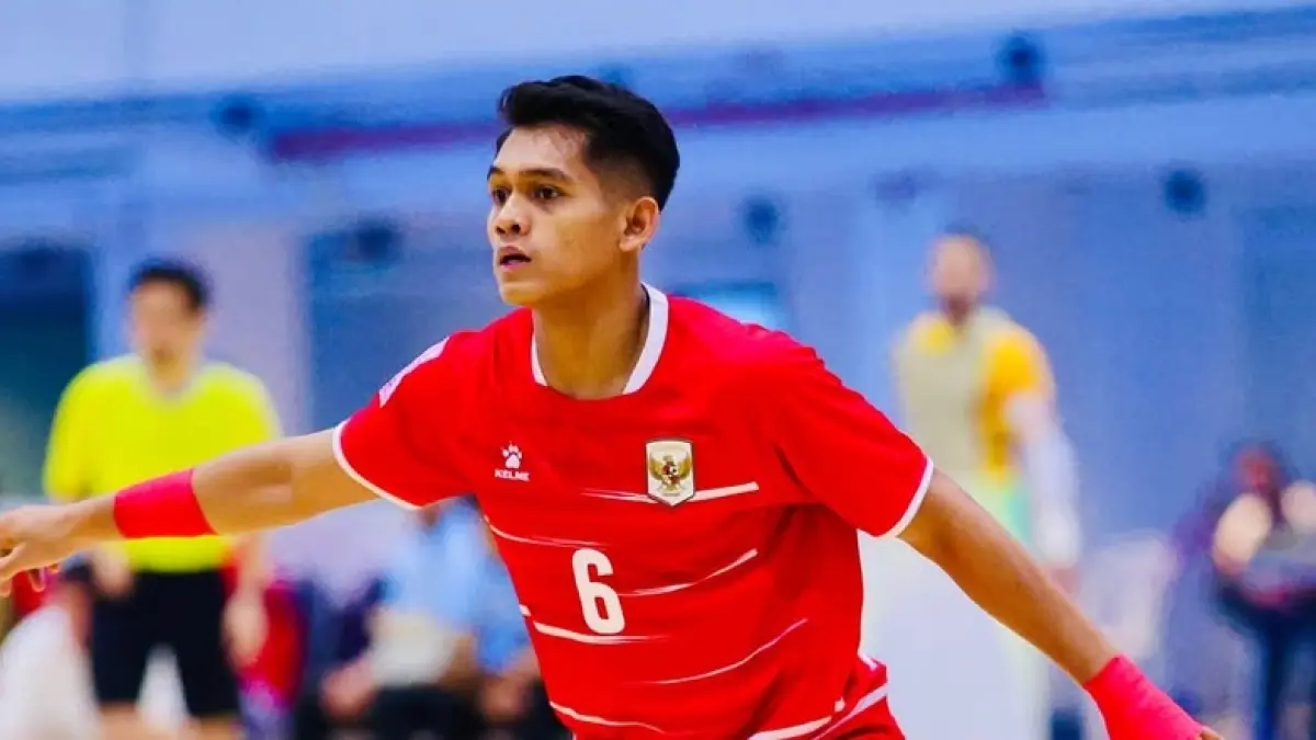  Pemain Unggul FC Malang Andres Dwi Persada ketika membela Timnas Futsal Indonesia. (Istimewa)