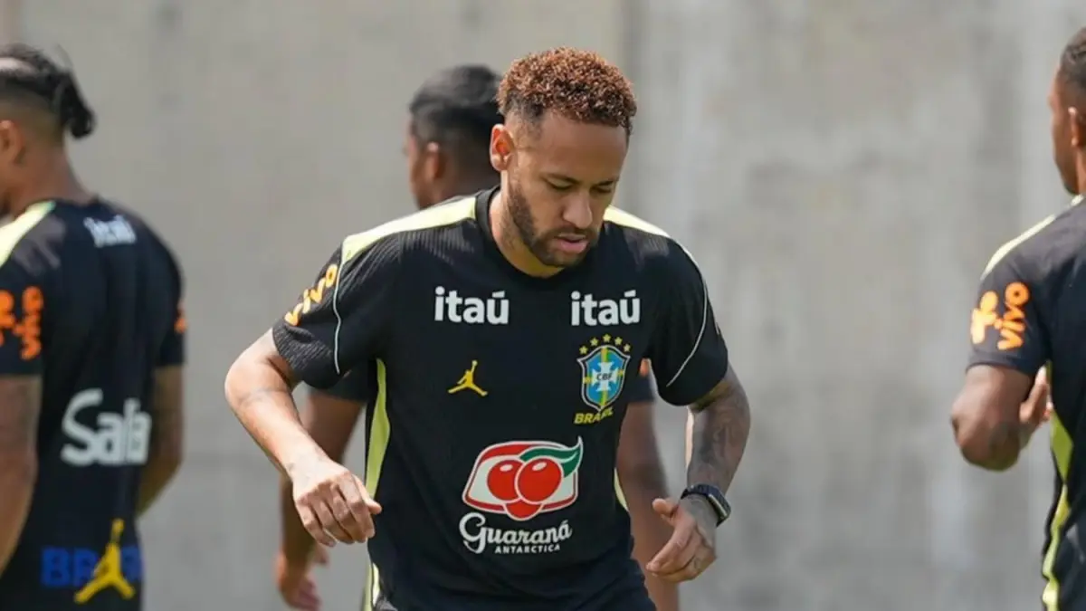 Neymar saat latihan bersama timnas Brasil (instagram/brasil)