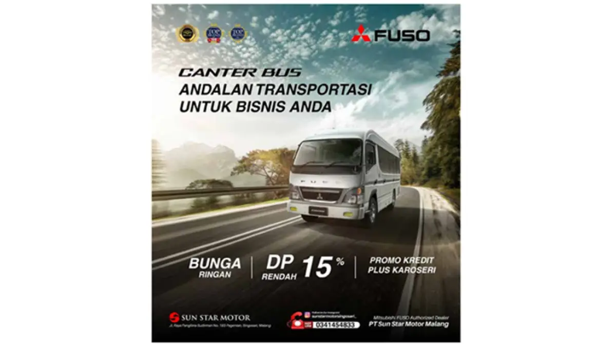 Grafis Canter Bus Andalan Transportasi Untuk Bisnis Anda