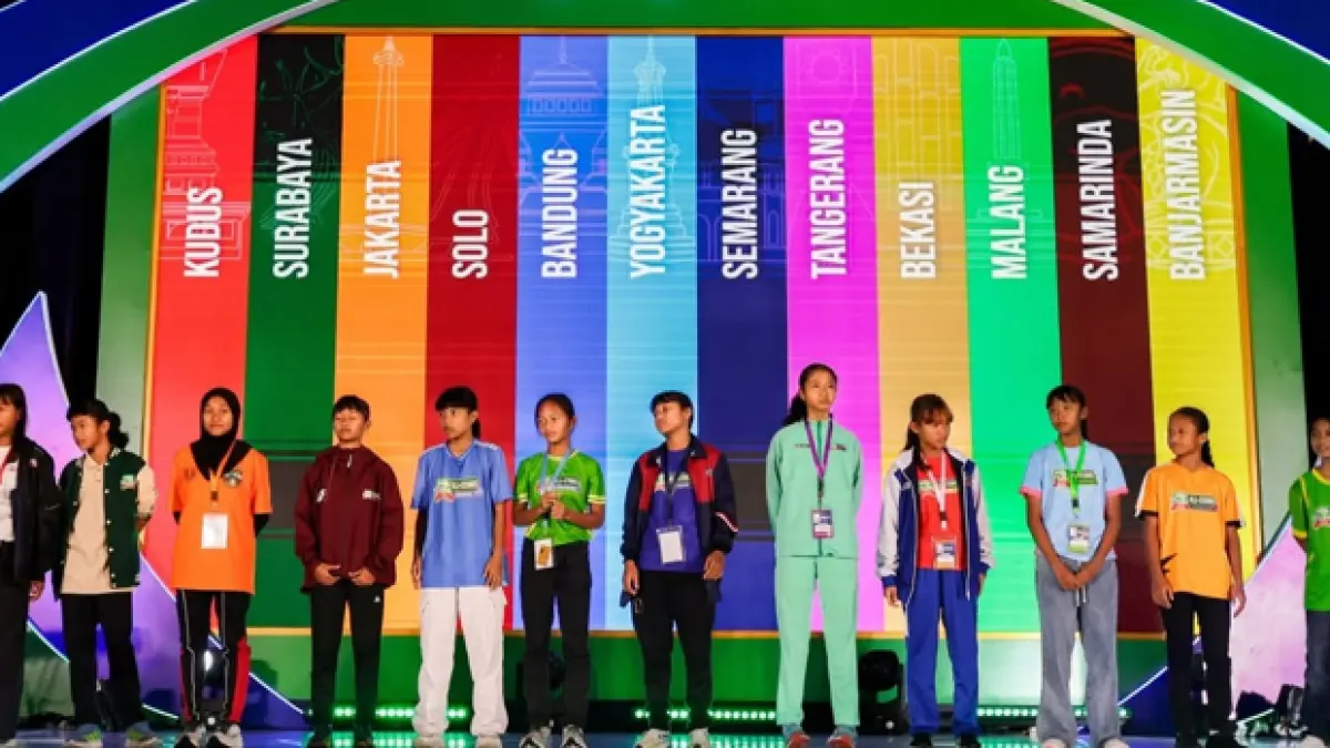 BERLANGSUNG HARI INI: Perwakilan pemain dari tim MLSC All-Stars 2026 dari beberapa wilayah mengikuti pengundian babak grup di Hotel Gripta, Kudus, Minggu lalu (21/6) 
