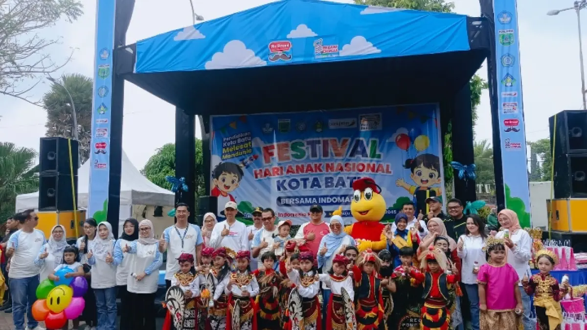 SEMANGAT: Festival ini merupakan komitmen Indomaret dalam mendukung tumbuh kembang anak, khususnya di Kota Batu.