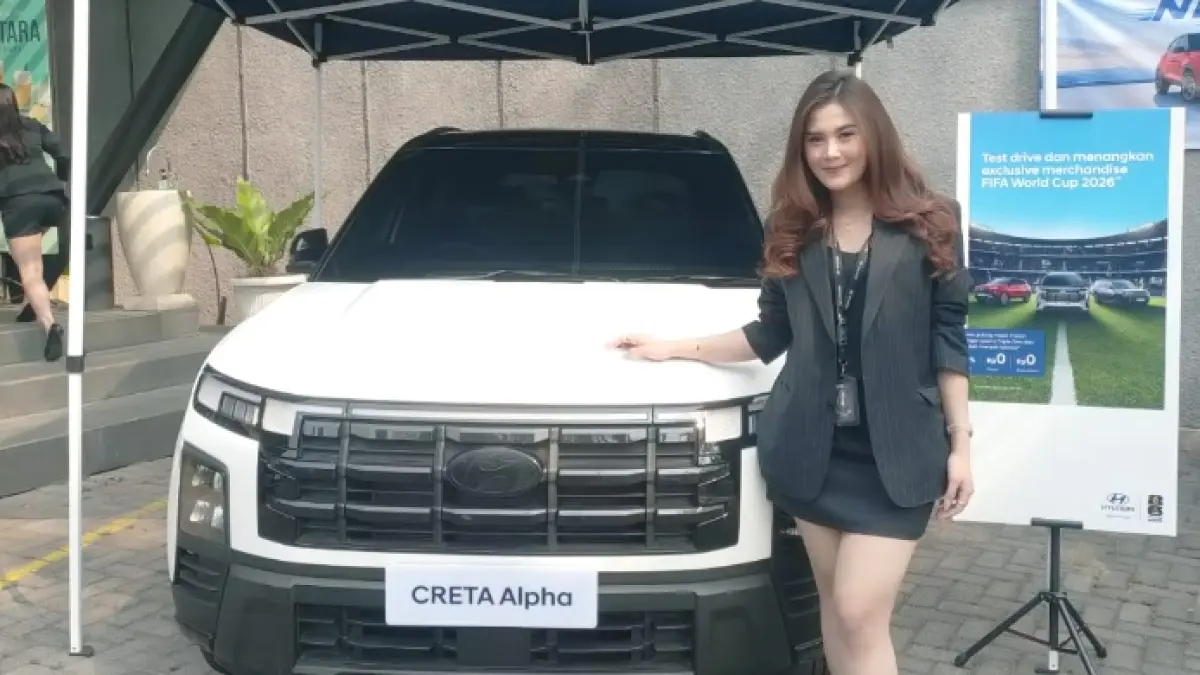 ANDAL: Salah satu tipe Hyundai CRETA Alpha saat dipamerkan di Malang siang tadi (23/6).