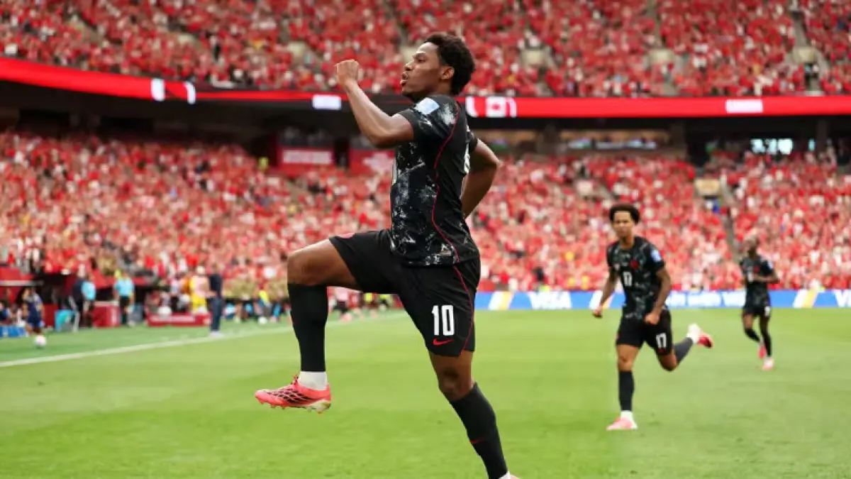 JONATHAN DAVID: Berhasil Hattrick saat Kanada Mengalahkan Qatar 6-0 (Sumber: FIFA).