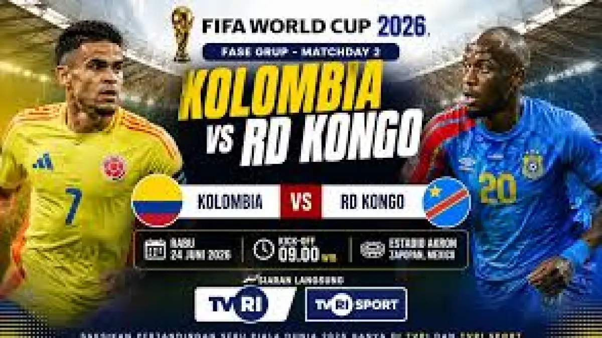 Pertandingan Kolombia Vs Kongo (Sumber: Media Perjuangan)