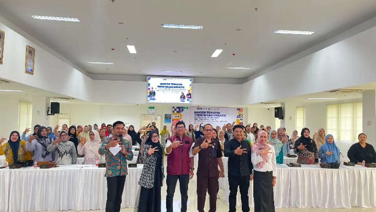 SEMANGAT: Bimtek Tematik Temu Insan Kreatif di Ruang Rapat Mini Block Office Lantai 4 Hall B, Kota Malang.