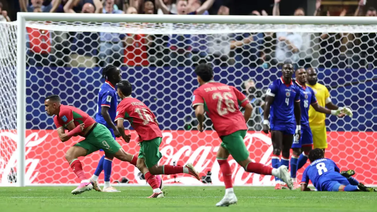 TIMNAS MAROKO (JERSEY MERAH HIJAU): Menangkan Laga Terakhir Grup C Melawan Haiti dengan Comeback Manis (Sumber: FIFA).