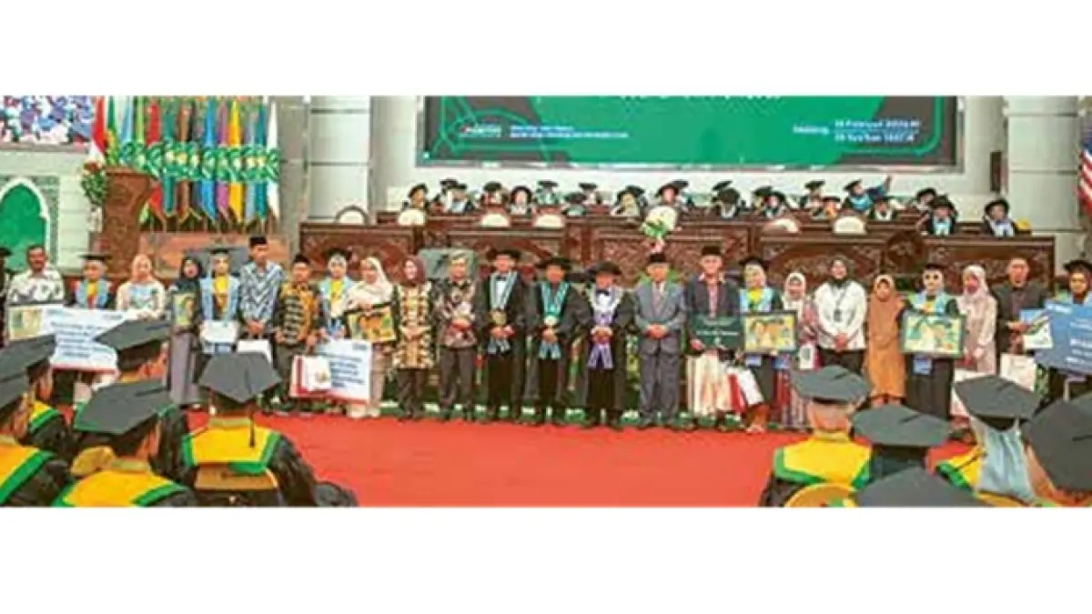 GELAR WISUDA : Universitas Islam Malang (Unisma) menggelar wisuda ke-79 hari ini dan besok (28/6). Total ada 811 mahasiswa yang akan diwisuda.