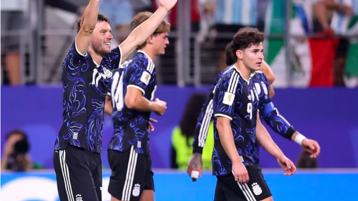 Pertandingan Argentina melawan Jordan hari ini (Sumber: X @futebol_info)