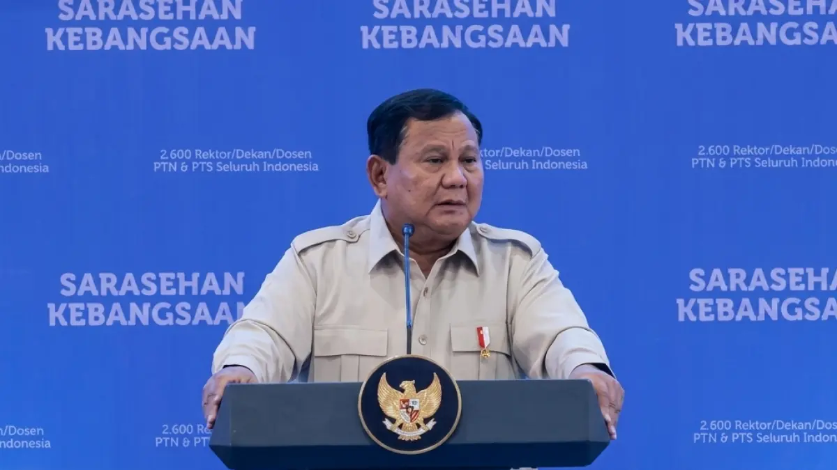 PRESIDEN PRABOWO SUBIANTO: Sampaikan Pidato di Penutupan Sarasehan Kebangsaan KSTI 2026 Senayan (Sumber: Istimewa).