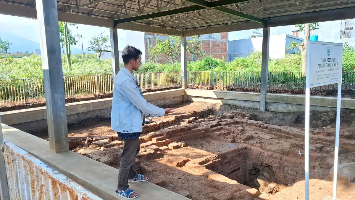 JADI ASET DAERAH: Lahan di Candi Pendem Dusun Krajan, Desa Pendem, Kecamatan Junrejo sudah dibeli Pemkot Batu, tahun 2023 lalu. (Ramizard Rafsanjani/Radar Malang)