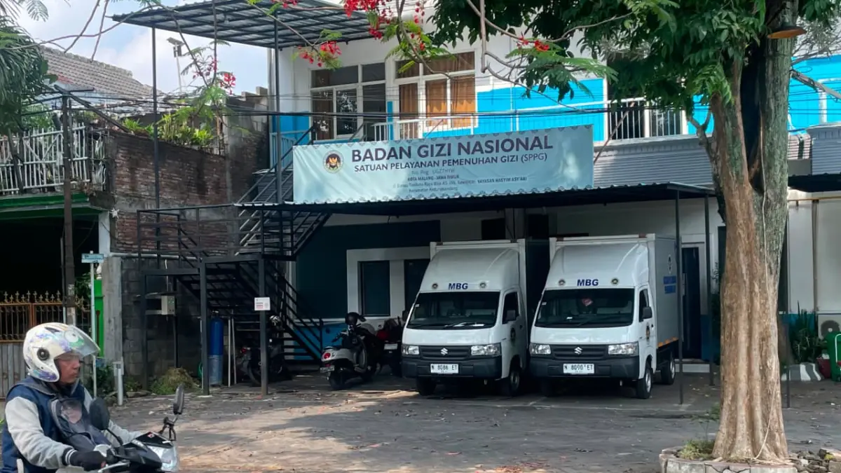 SPPG di Jalan Danau Toba berhenti beroperasi selama libur sekolah. (Andika Satria Perdana/Radar Malang)