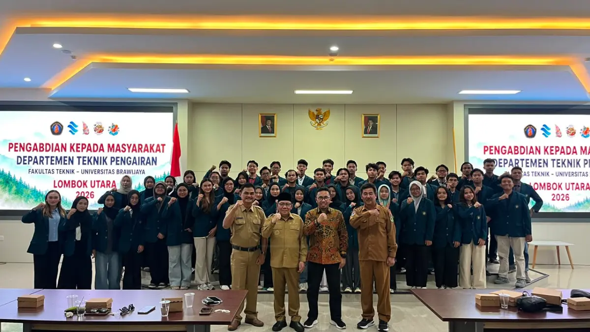 SIAP MENGABDI: Fakultas Teknik Universitas Brawijaya (FT UB) melaksanakan Kuliah Kerja Nyata (KKN) di Kabupaten Lombok Utara, Nusa Tenggara Barat, pada 30 Juni–20 Juli 2026. 