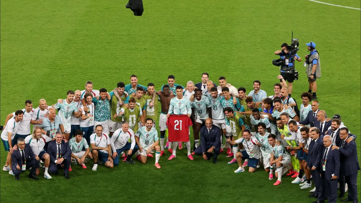 Portugal merayakan keberhasilan melaju ke babak 16 besar Piala Dunia 2026 (Instagram @fifaworldcup)