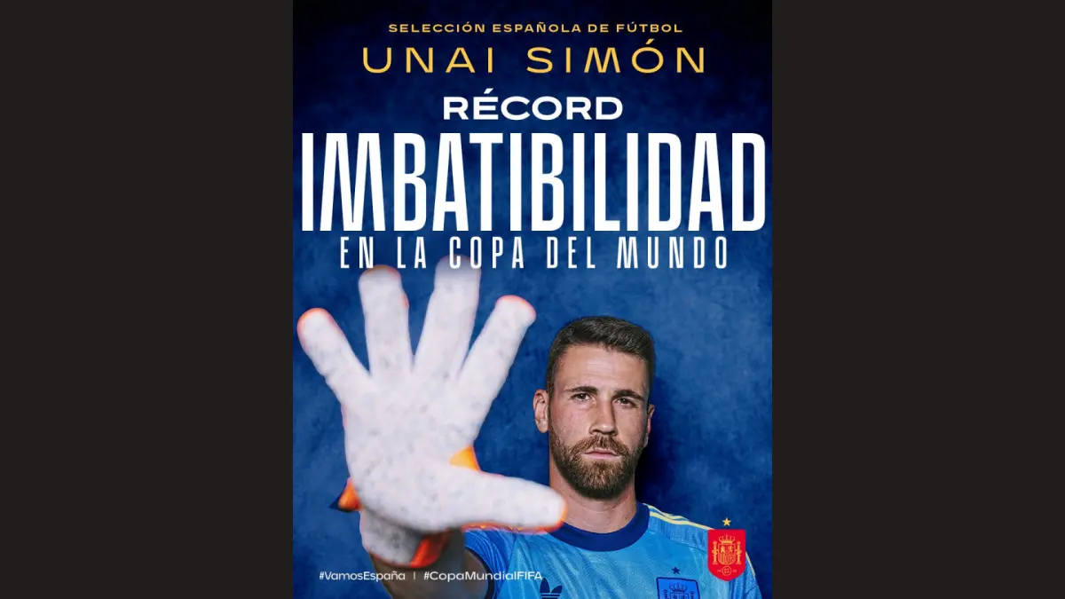 Unai Simón memecahkan rekor 519 menit tanpa kebobolan (X/SEFutbol)