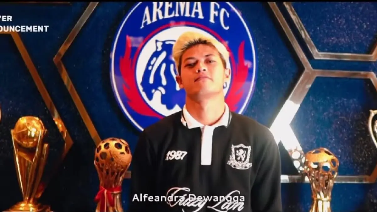 Alfeandra Dewangga diperkenalkan Arema FC. (Dokumen Arema FC)