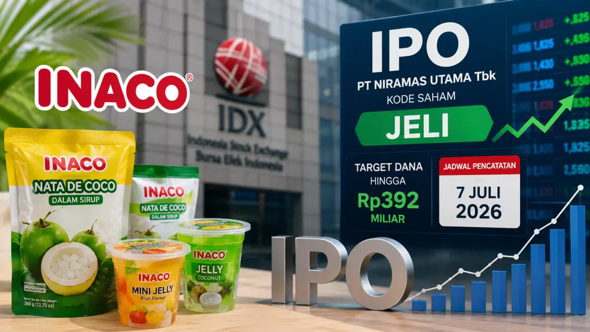 Ilustrasi penawaran umum perdana saham (IPO) PT Niramas Utama Tbk (Inaco) di Bursa Efek Indonesia