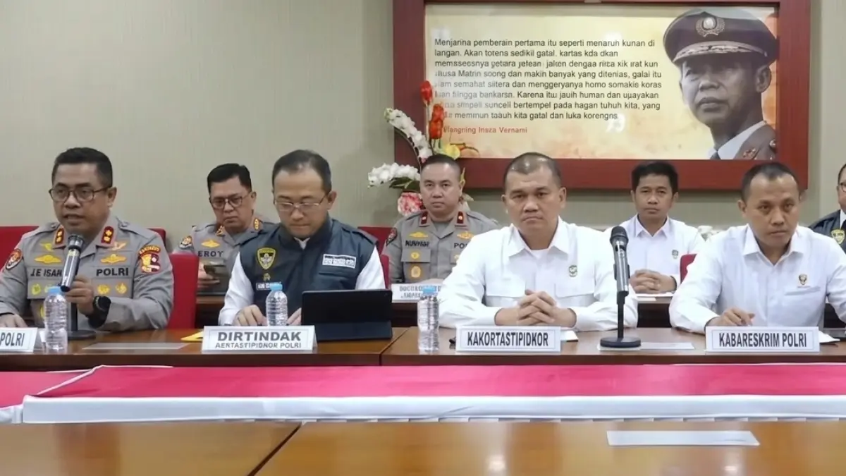 KONFERENSI PERS: Kortastipidkor Naikkan Kasus Dugaan Korupsi Pengadaan Batu Bara ke Tahap Penyidikan (Sumber: Istimewa).