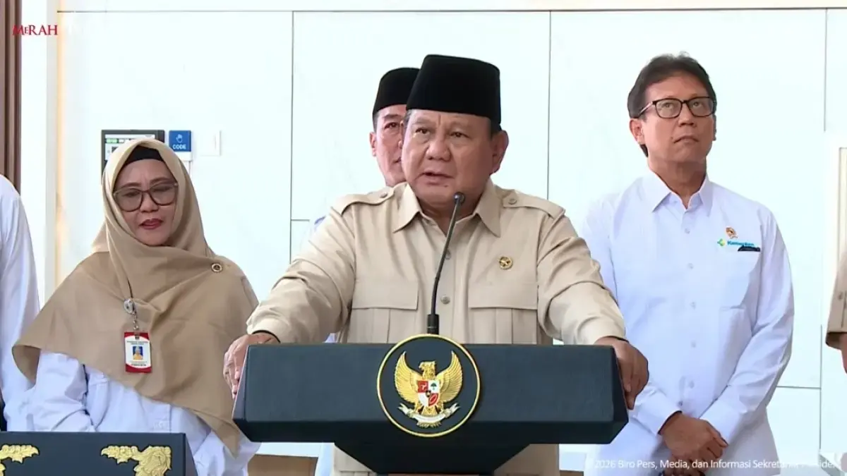 Presiden Prabowo Subianto. (Youtube Setpres)