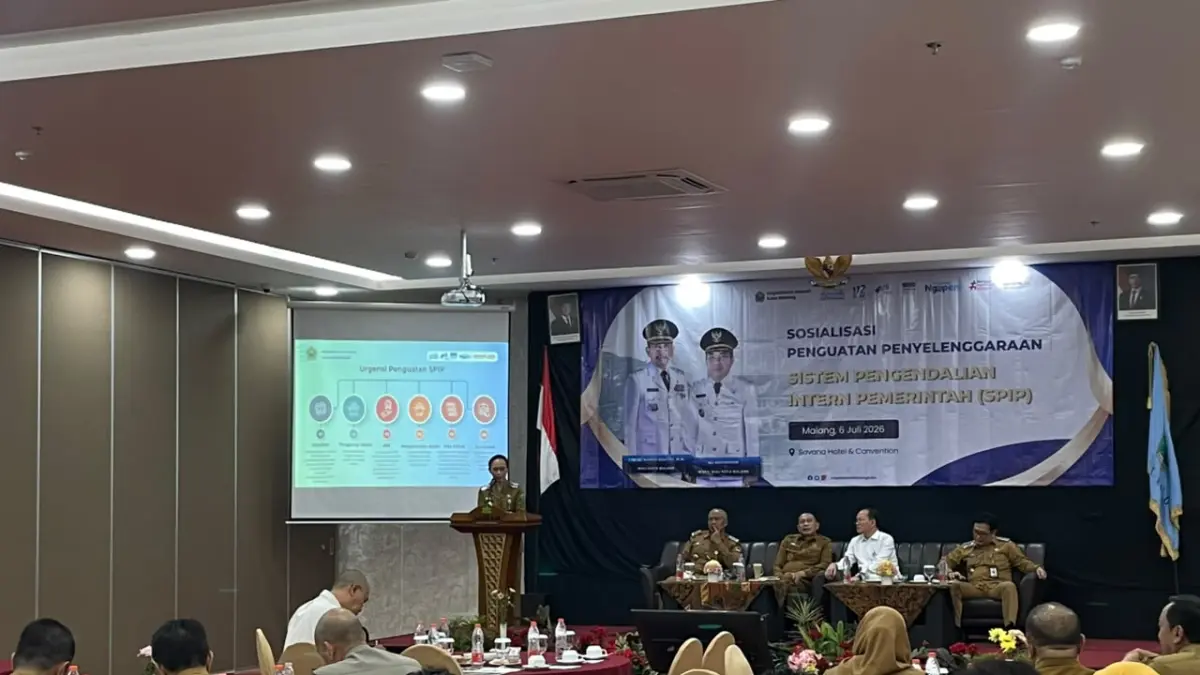 BAKAL BERBENAH: Pemkot Malang melaksanakan sosialisasi penguatan SPIP di Hotel Savana, kemarin. (Andika)