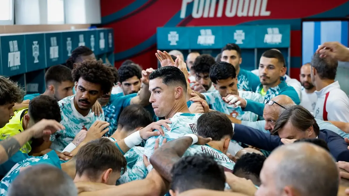 Cristiano Ronaldo dan tim (Foto: Instagram cristiano)
