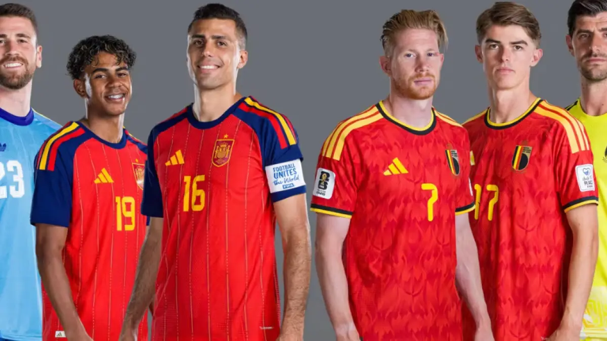 Belgia vs Spanyol, pertarungan dua raksasa Eropa! Mampukah Courtois meredam serangan La Roja, atau justru Spanyol kembali menunjukkan dominasinya? (Sumber: fifa.com)