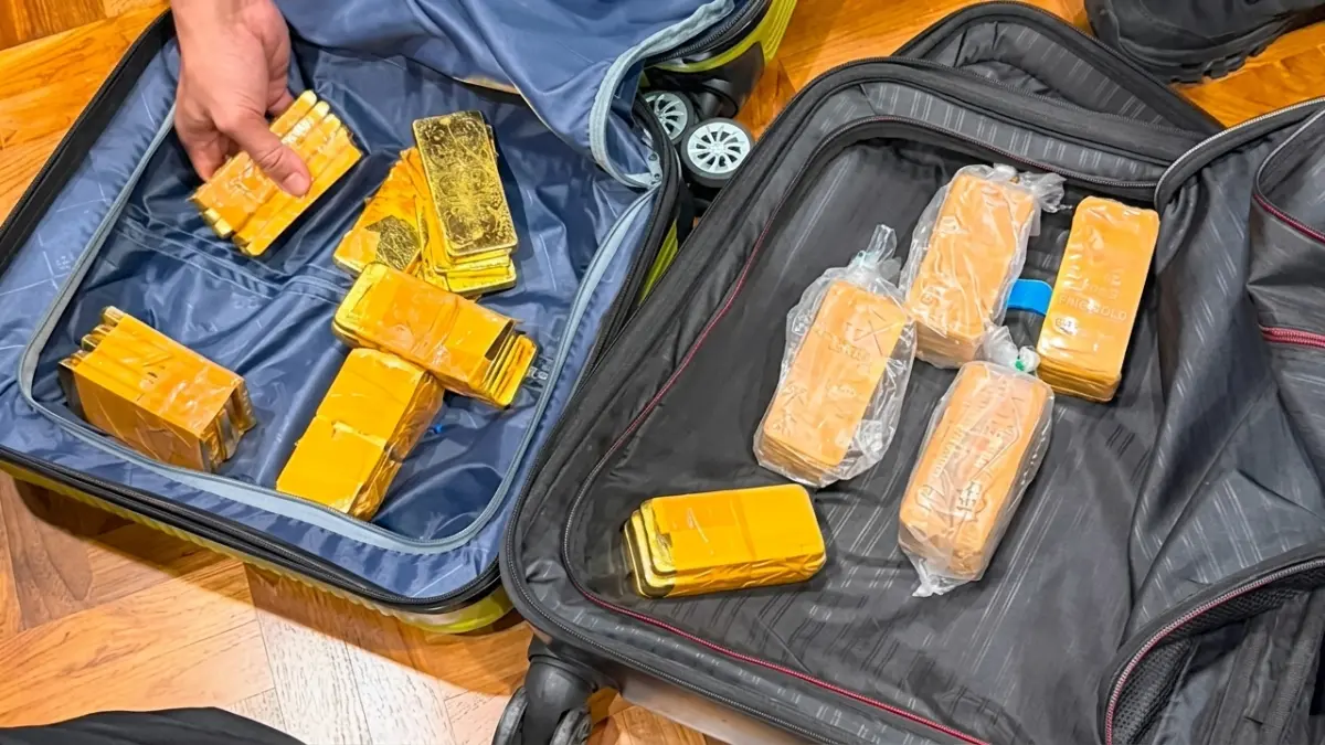 EMAS BATANGAN: Salah Satu Barang Bukti yang Disita Tim Gabungan Kepolisian dalam Pemeriksaan 12 Lokasi terkait 3 Kasus Korupsi dan TPPU (Sumber: Istimewa).