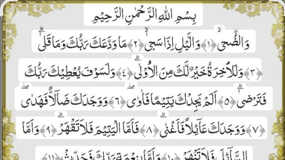 MATAHARI NAIK SEPENGGALAH: Surat Ad Dhuha merupakan surat ke-93 dalam Al Qur