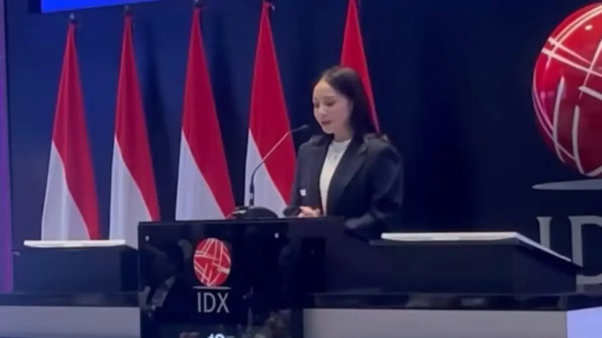 Nagita Slavina Resmikan IPO PT RANS Entertaiment Indonesia di Gedung BEI. (Sumber: Instagram/@idxchannel)