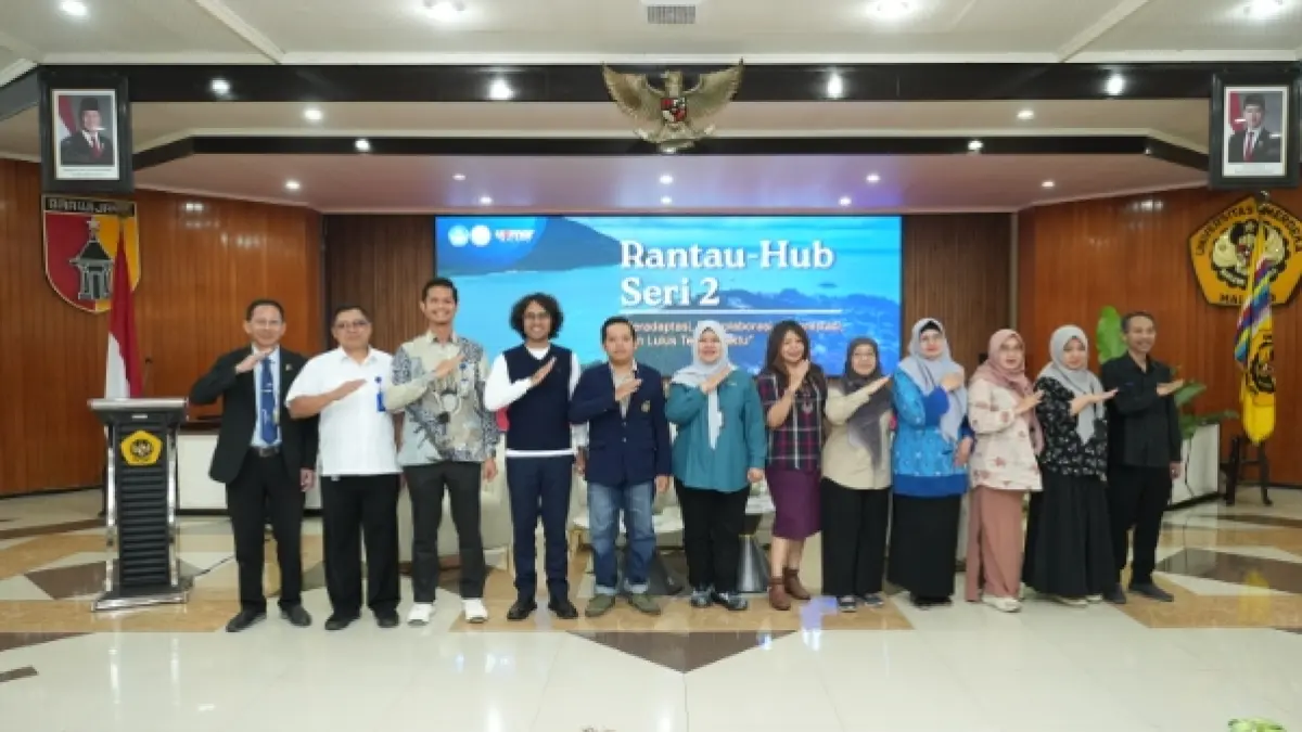 KOLABORASI: Dr Grall dan sejumlah pihak dalam Rantau Hub Series 2 Universitas Merdeka (UNMER) Malang.