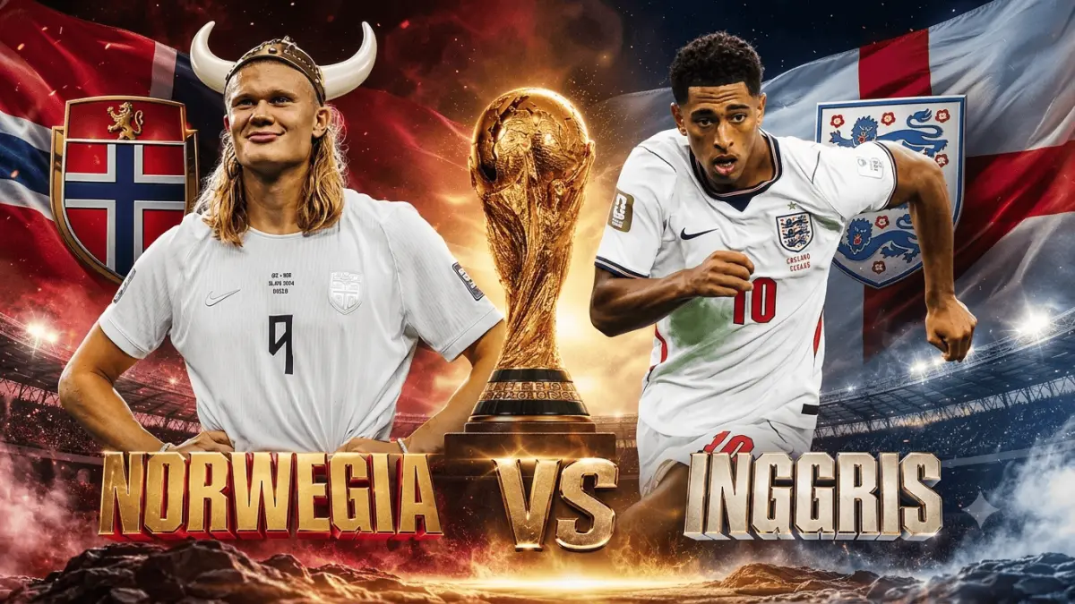 Norwegia VS Inggris Piala Dunia 2026. (Pontianak Post / Google)