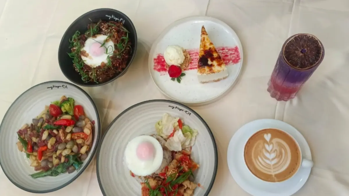 BANYAK PILIHAN: Ragam paket menu di My Kopi O! Malang.